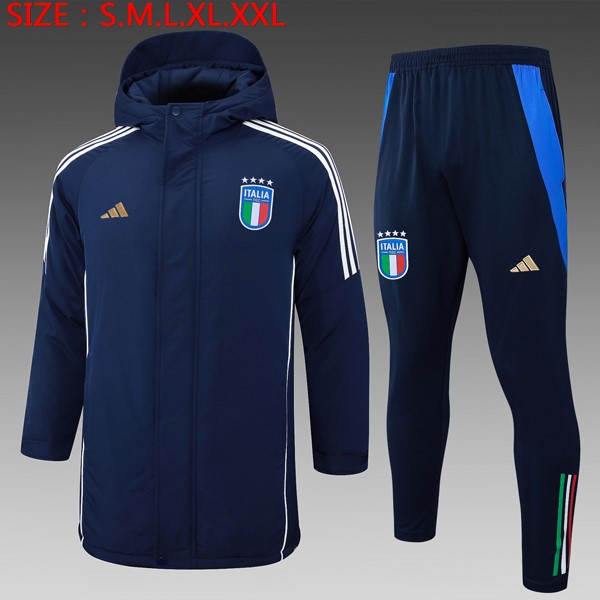 Abrigo Italia Conjunto Completo 2024-2025 Azul